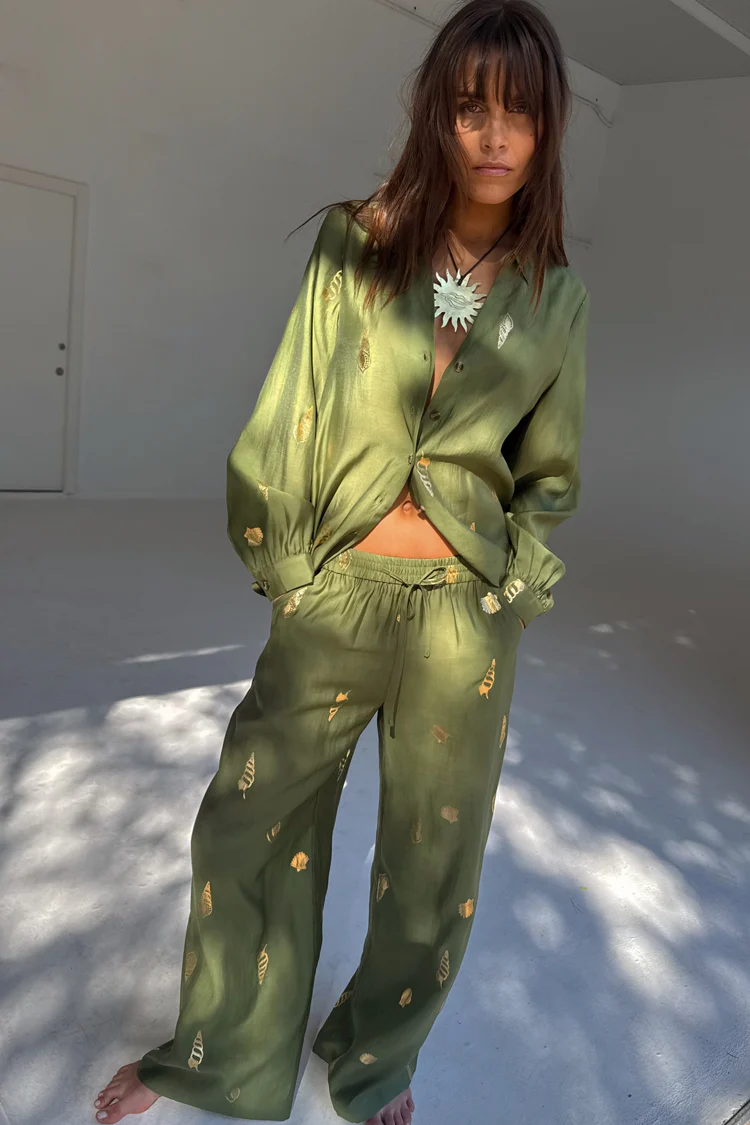 Khaki Shell Trousers - Image 2
