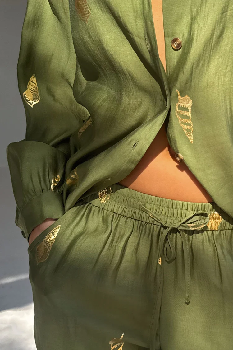 Khaki Shell Trousers - Image 3