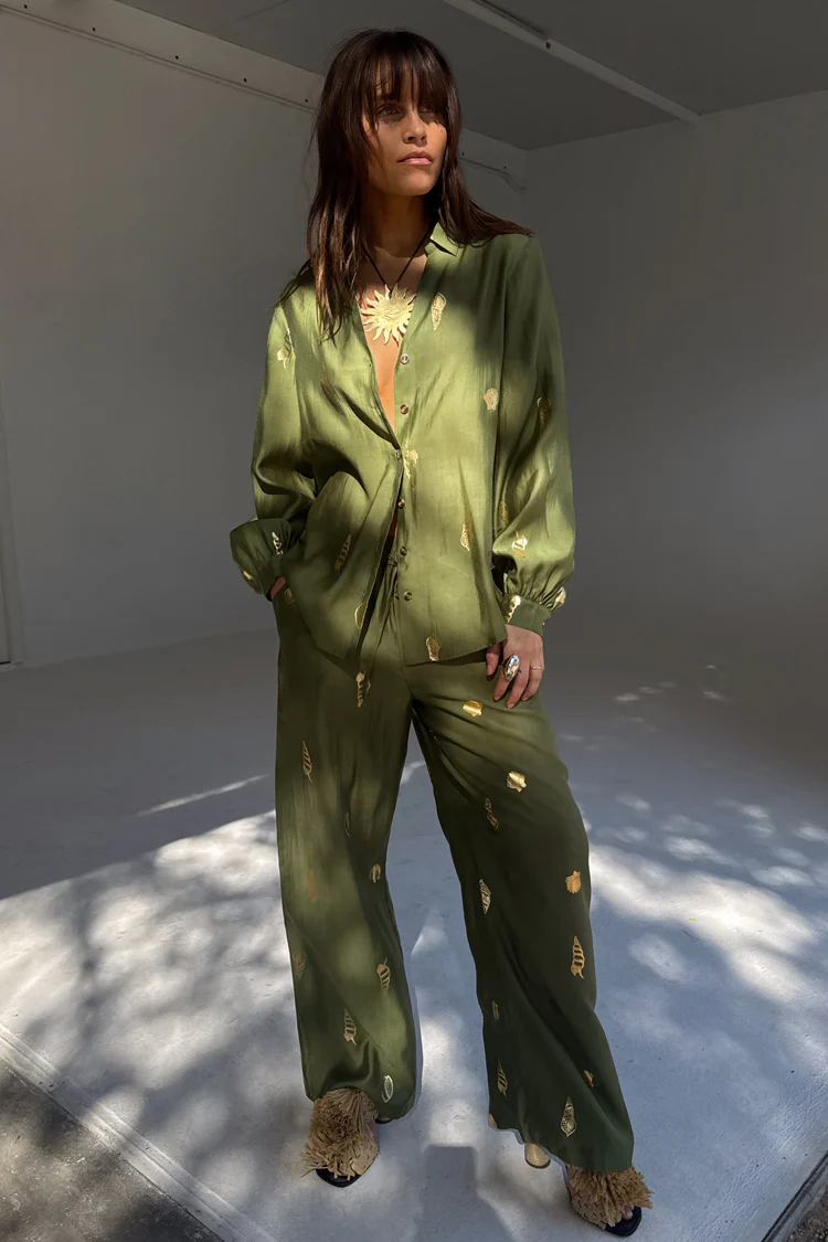 Khaki Shell Trousers - Image 4