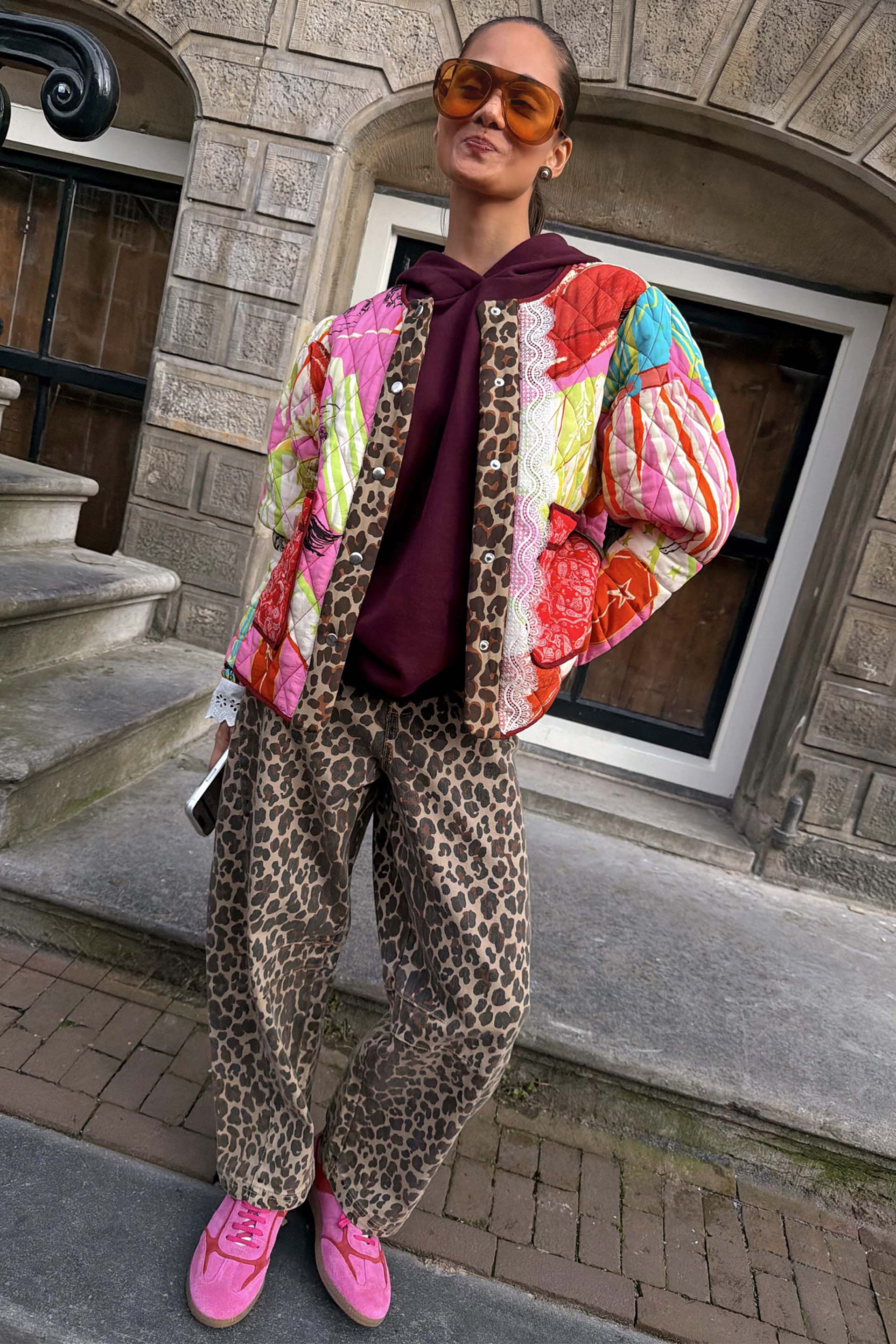 Leopard Barrel Jeans - Image 2