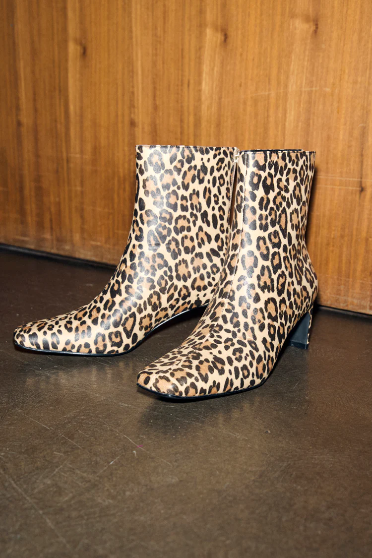 Leopard Heel Boots - Image 4