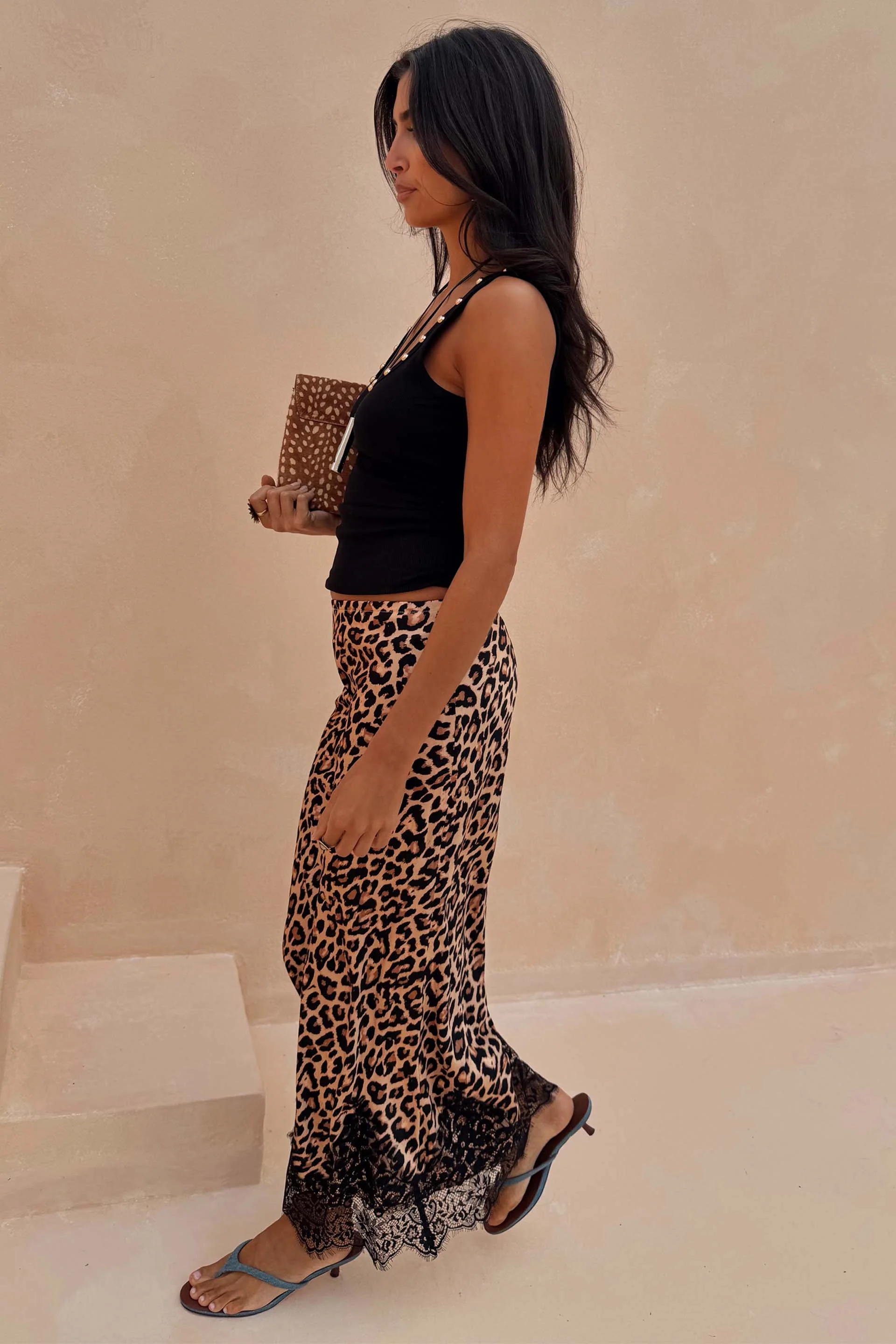 Leopard Lace Midi Maeva Skirt - Image 6