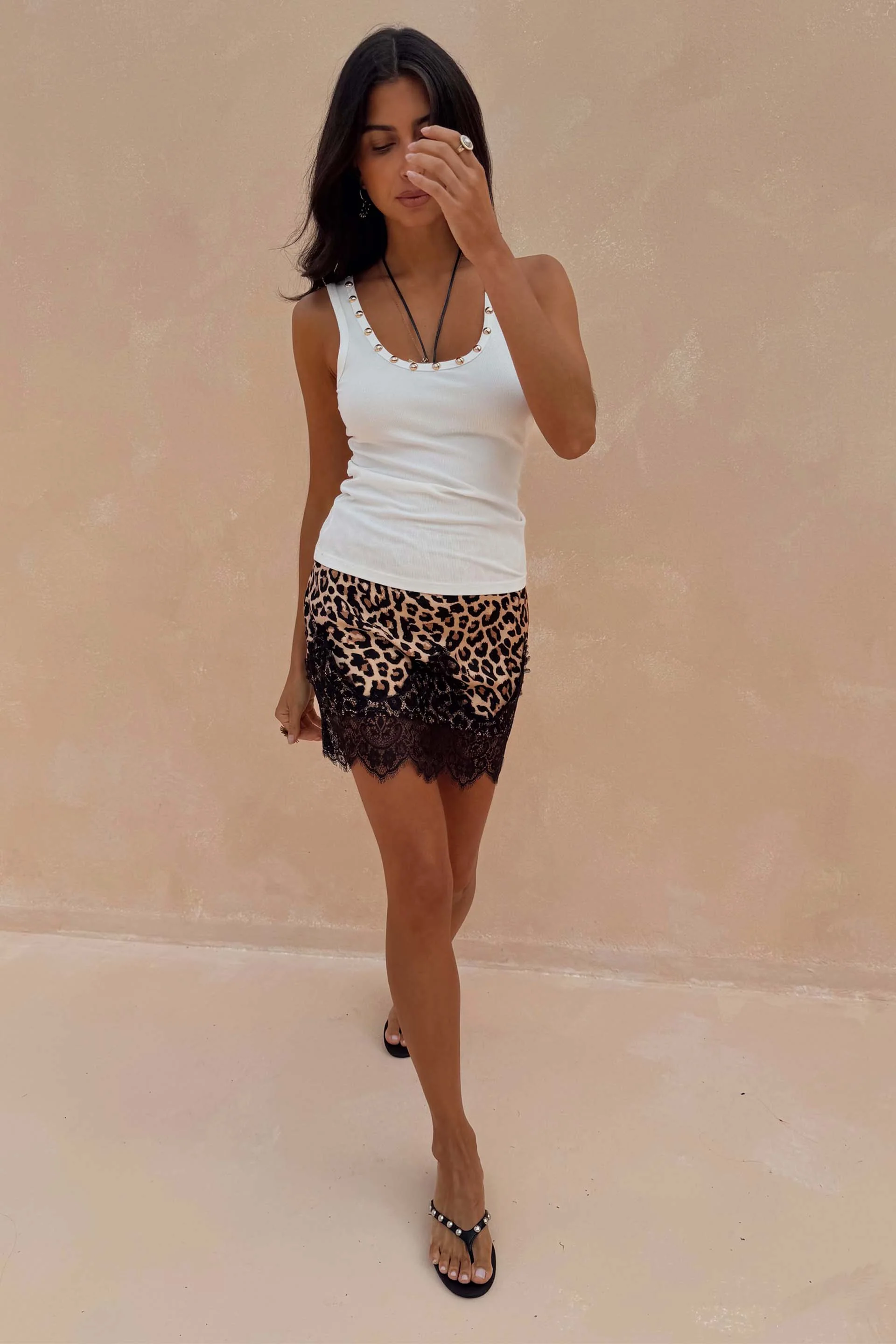 Leopard Lace Mini Maeva Skirt - Image 8