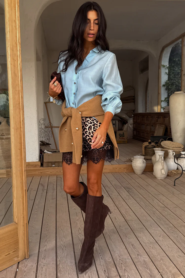 Leopard Lace Mini Maeva Skirt - Image 9