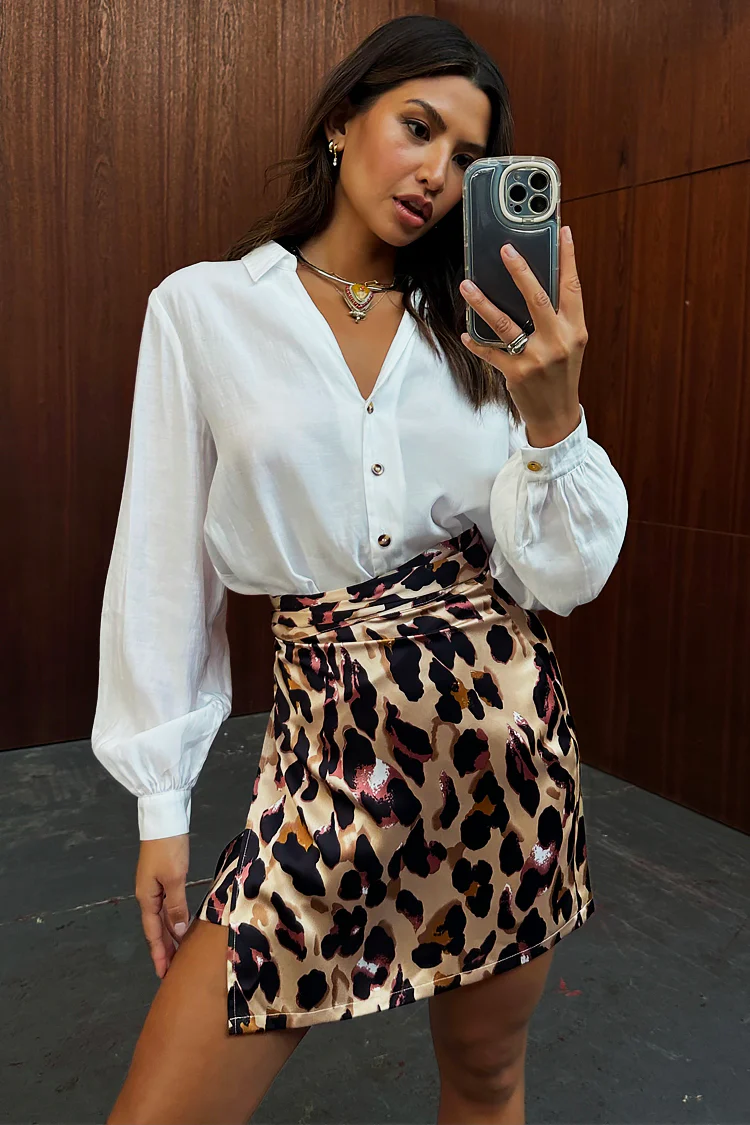 Leopard Mini Jaspre Skirt - Image 10