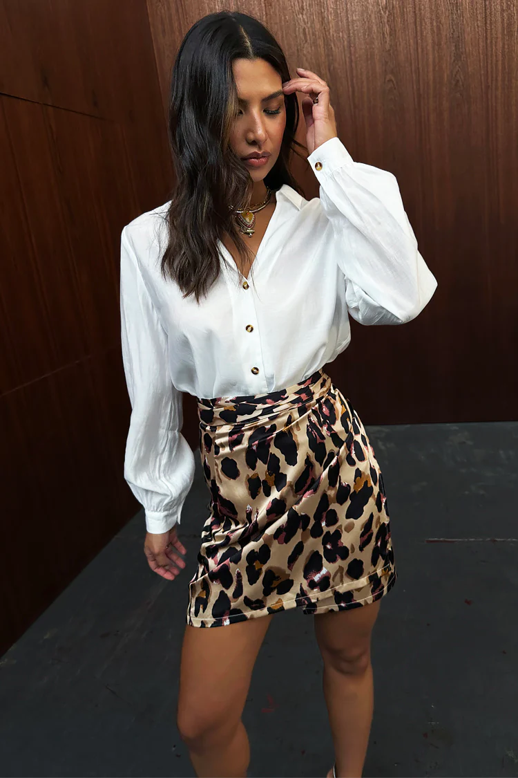 Leopard Mini Jaspre Skirt - Image 7
