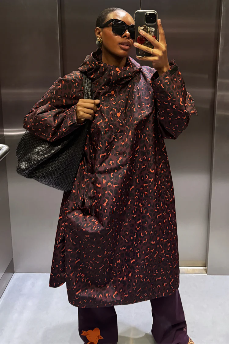Dark Leopard Rain Mac - Image 6