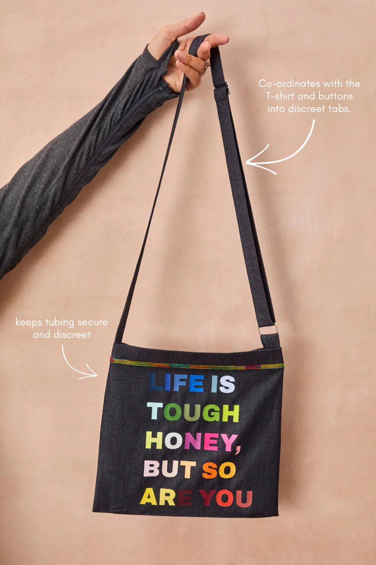 Charcoal Life is Tough Honey Drainage Bag - Image 4