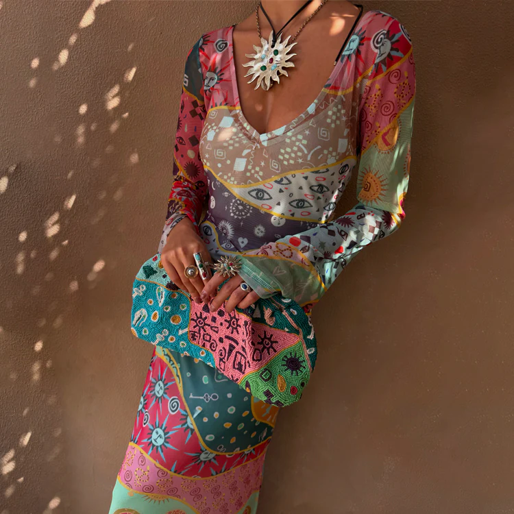 Morocco Beaded Clutch Bag