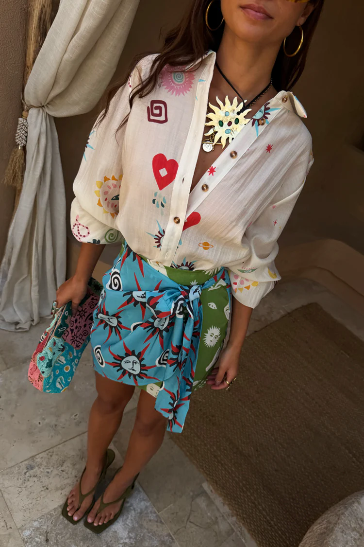 Morocco Mini Wrap Skirt - Image 6