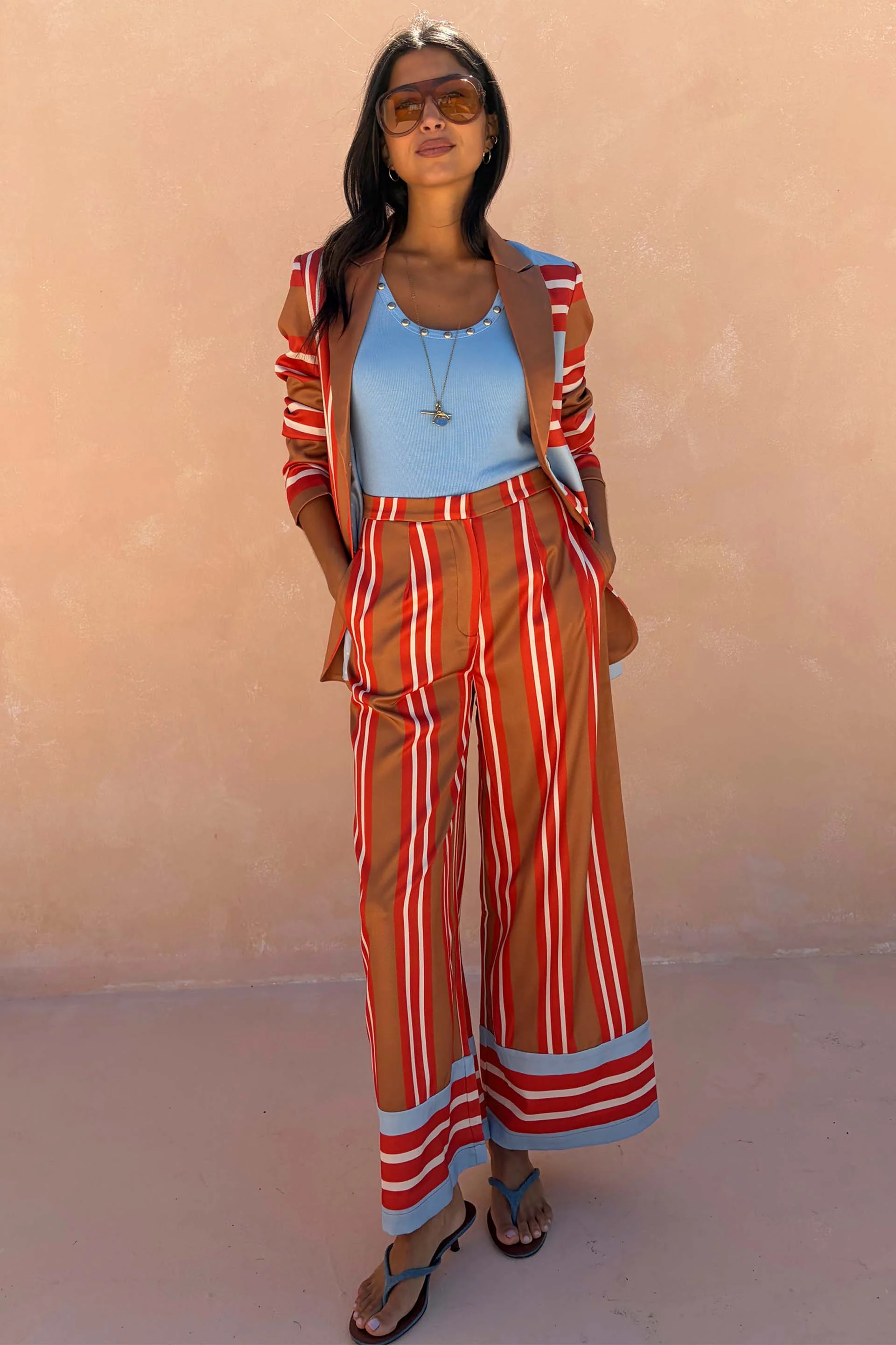 Multi Stripe Marnie Trousers - Image 3