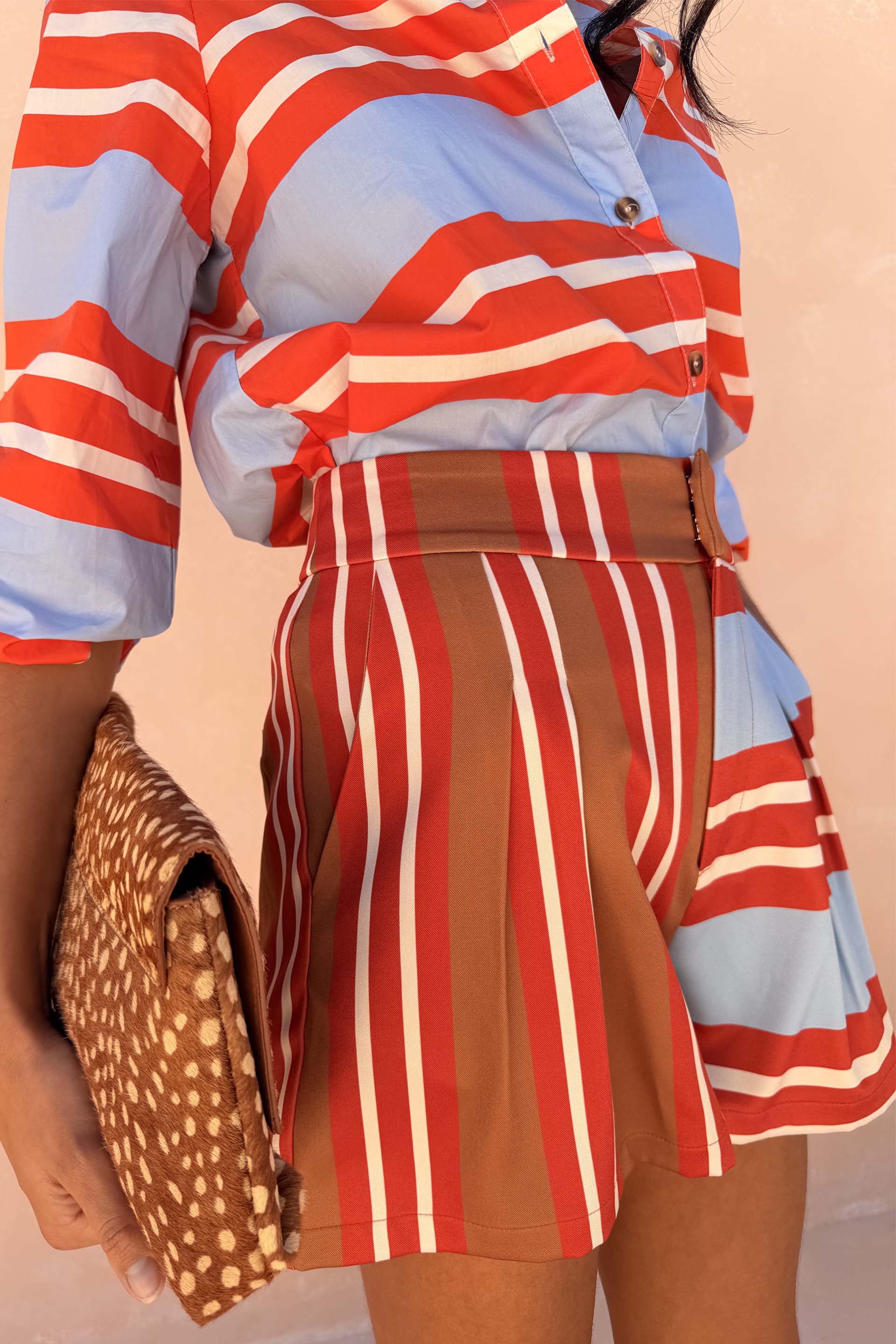 Multi Stripe Tate Shorts - Image 4