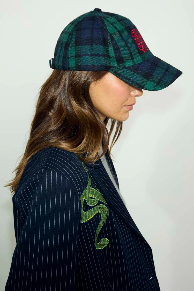 Navy Tartan NFD Cap - Image 4
