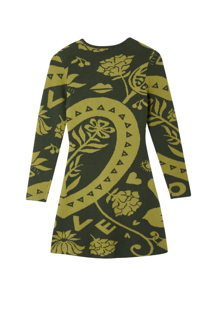 Olive Amara Knit Mini Dress - Image 8