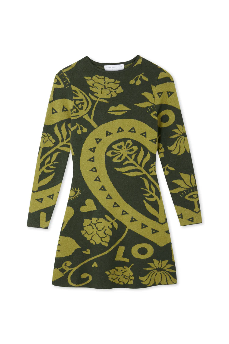 Olive Amara Knit Mini Dress - Image 7