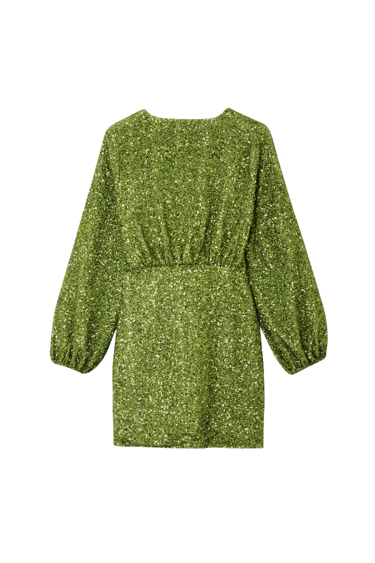 Olive Sequin Mini Vienna Petite - Image 9