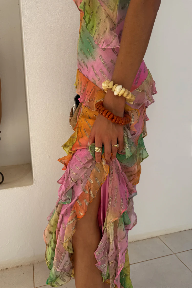 Ombre Jacquard Faro Dress - Image 6