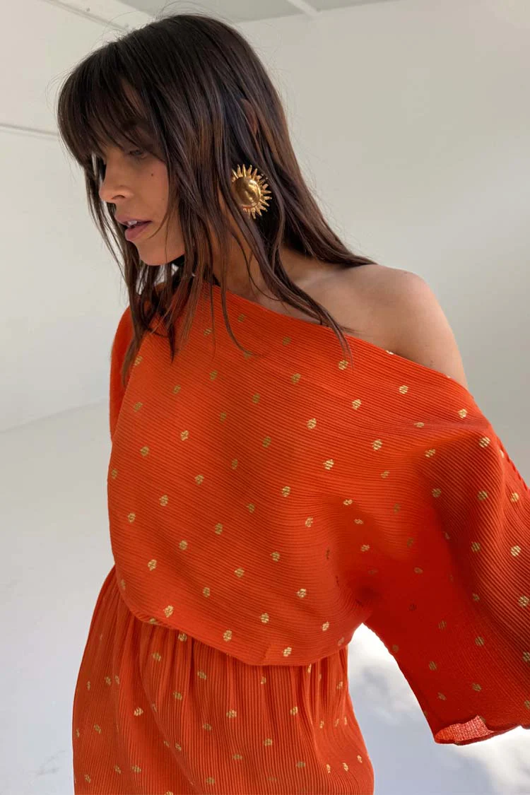 Orange Tilly Dress - Image 4