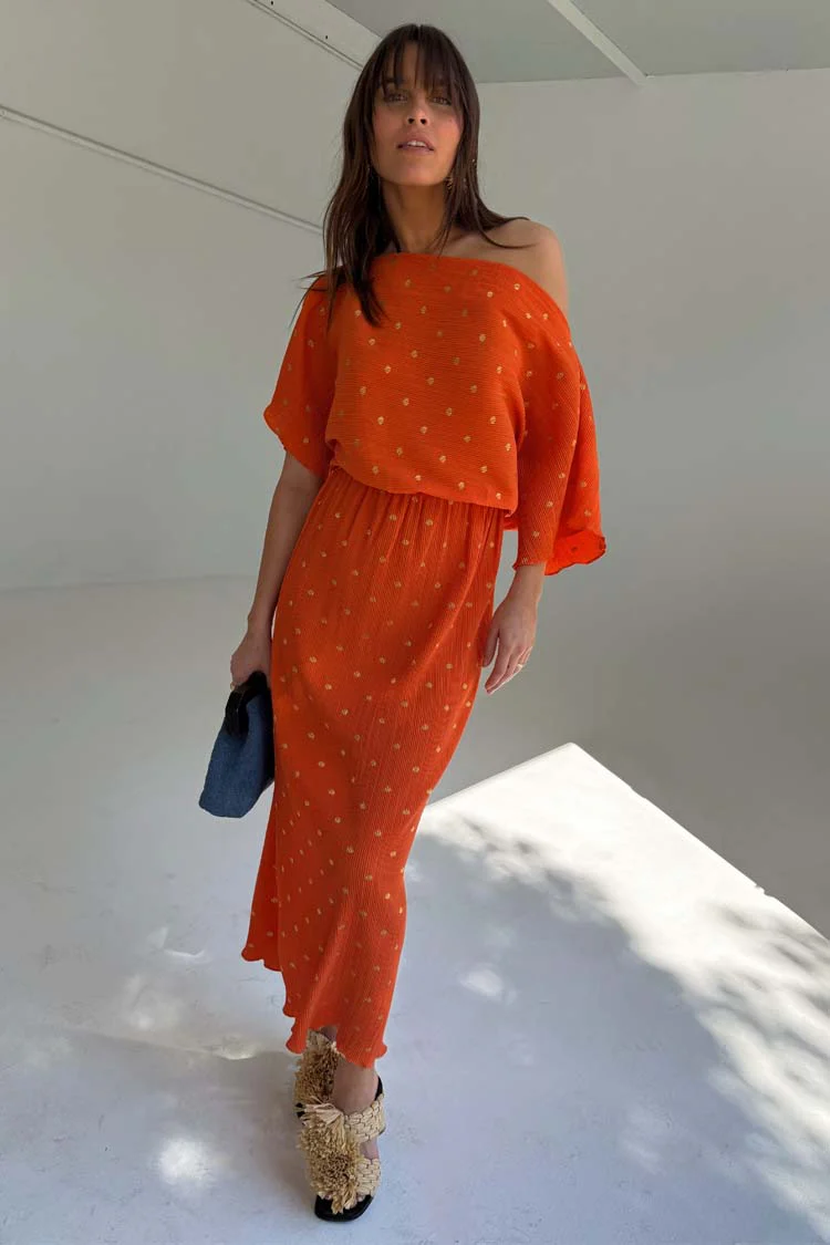 Orange Tilly Dress - Image 5
