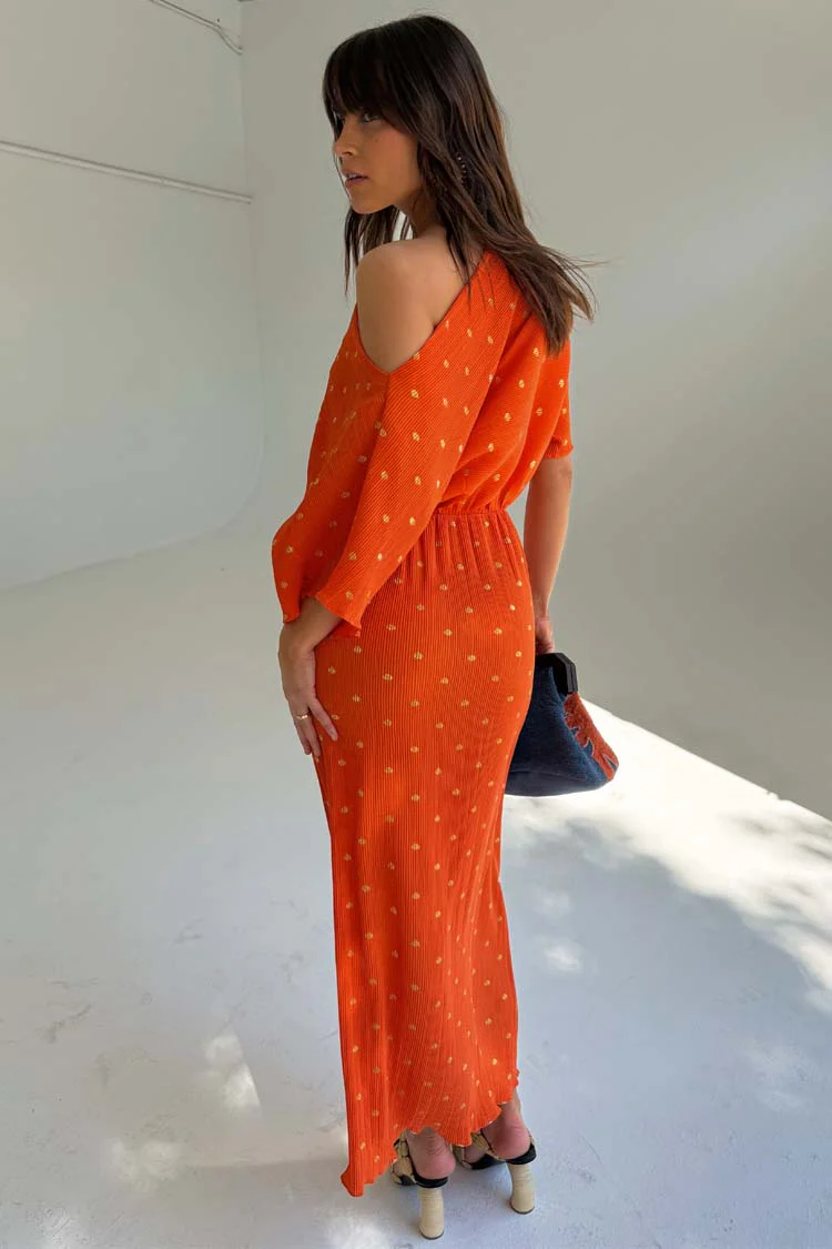 Orange Tilly Dress - Image 6