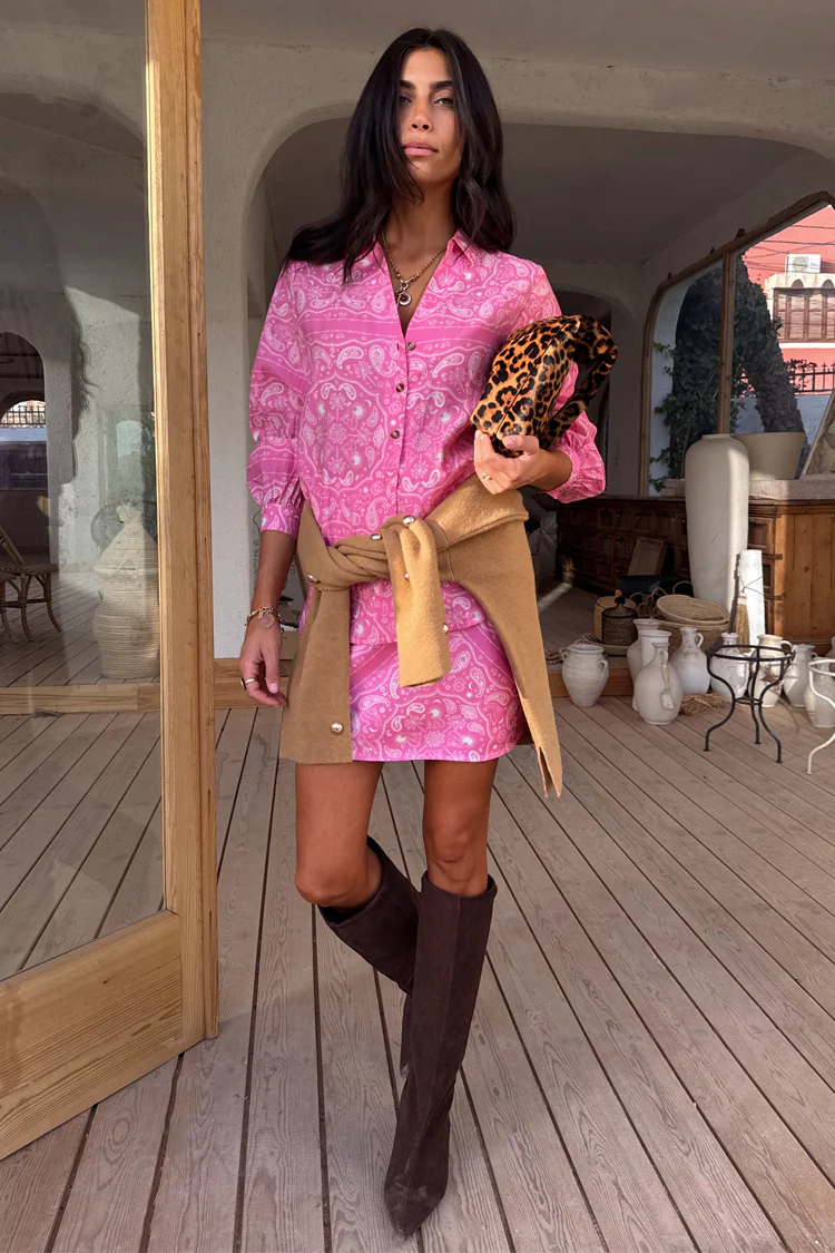 Pink Bandana Mini Dorris Skirt - Image 3