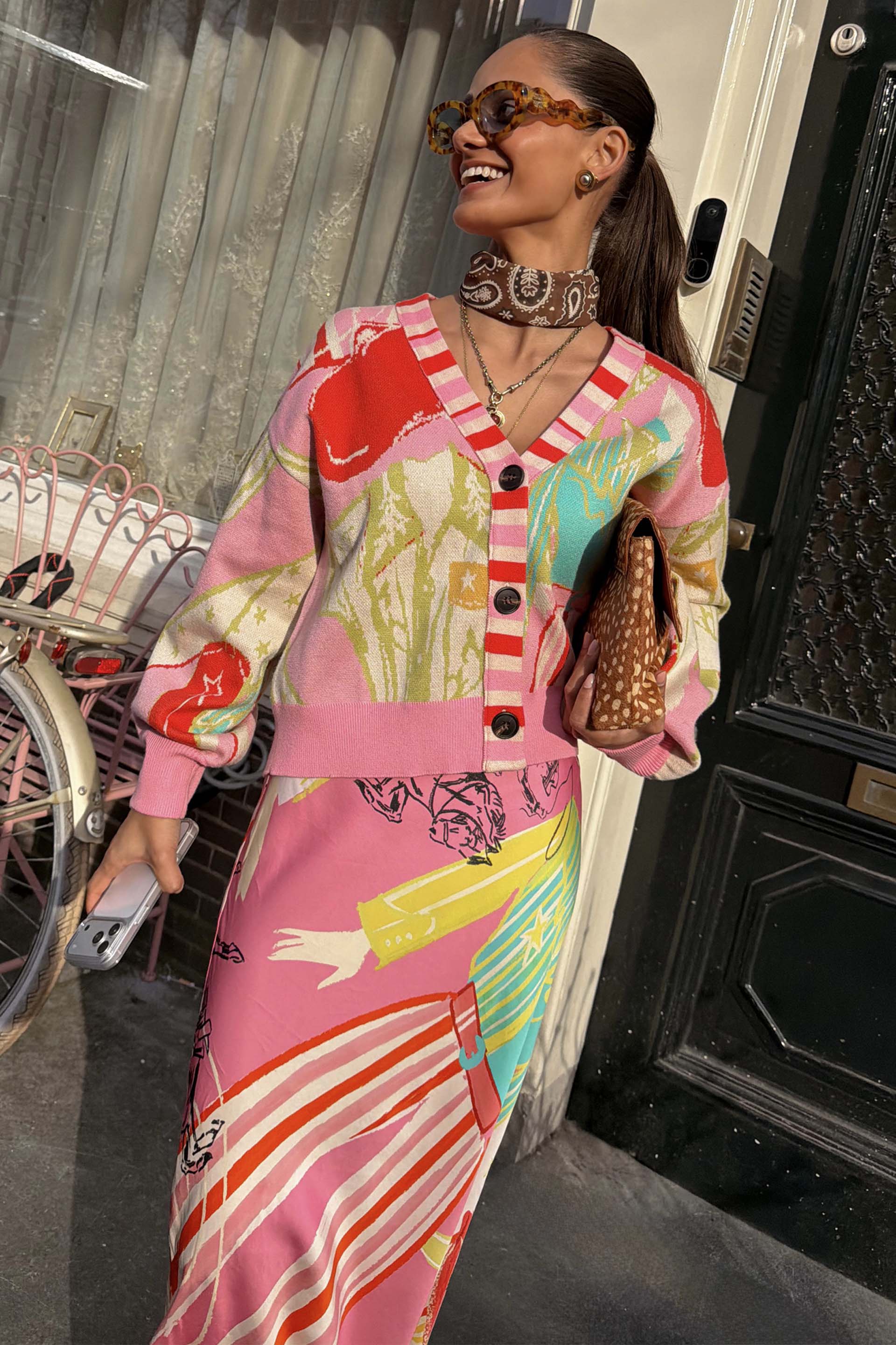 Pink Dallas Cardigan - Image 2