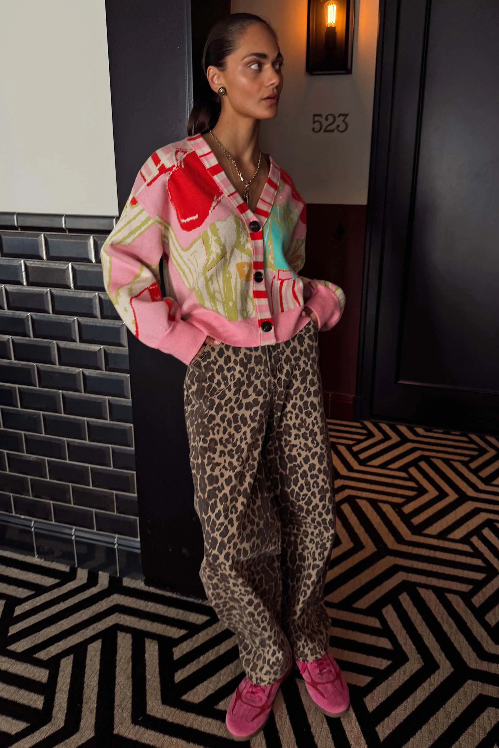 Pink Dallas Cardigan - Image 3