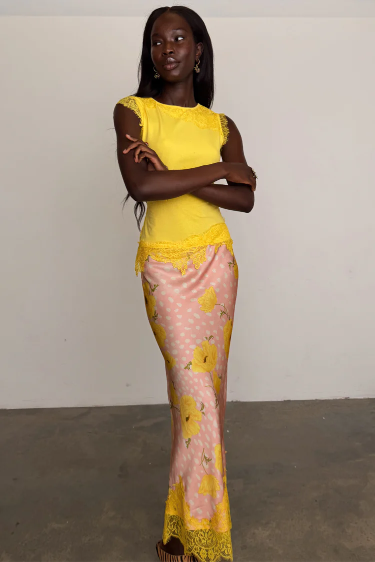 Pink Fawn Poppy Midi Maeva Skirt - Image 7