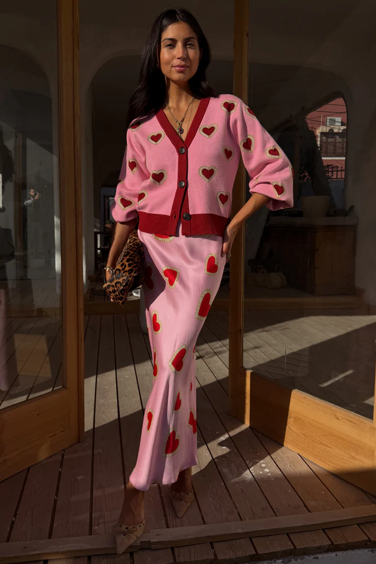 Pink Hearts Dorris Skirt - Image 6