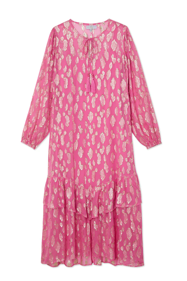 Pink Jacquard Harmony Dress - Image 8