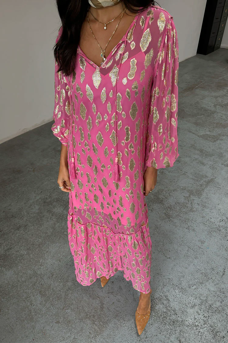 Pink Jacquard Harmony Dress Petite - Image 2