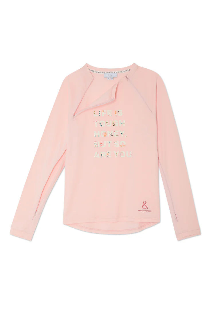 Pink Life is Tough Long Sleeve Accessible T-Shirt - Image 10