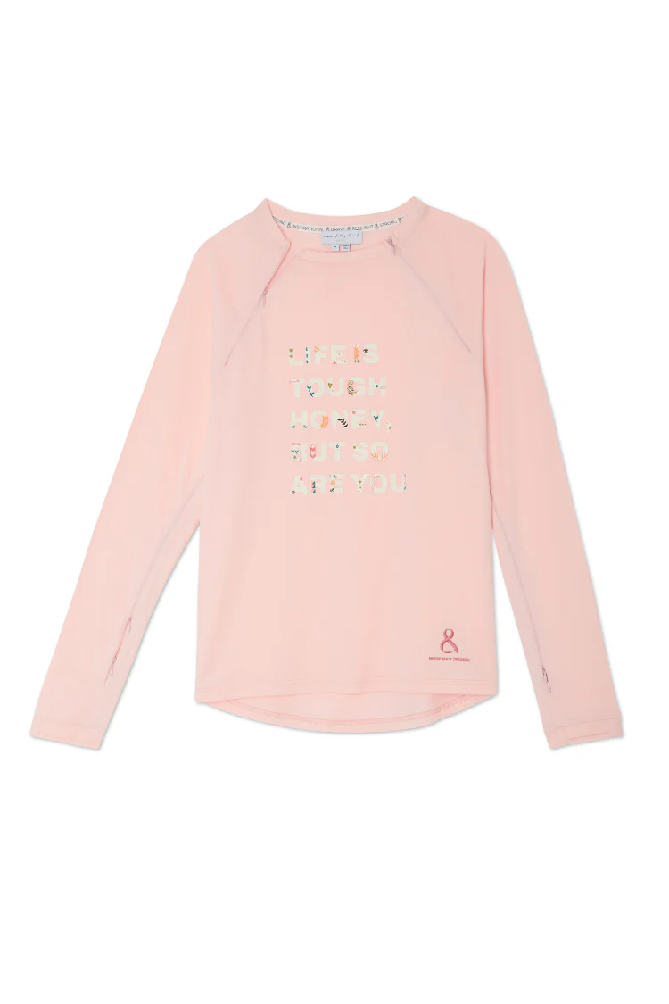 Pink Life is Tough Long Sleeve Accessible T-Shirt - Image 8