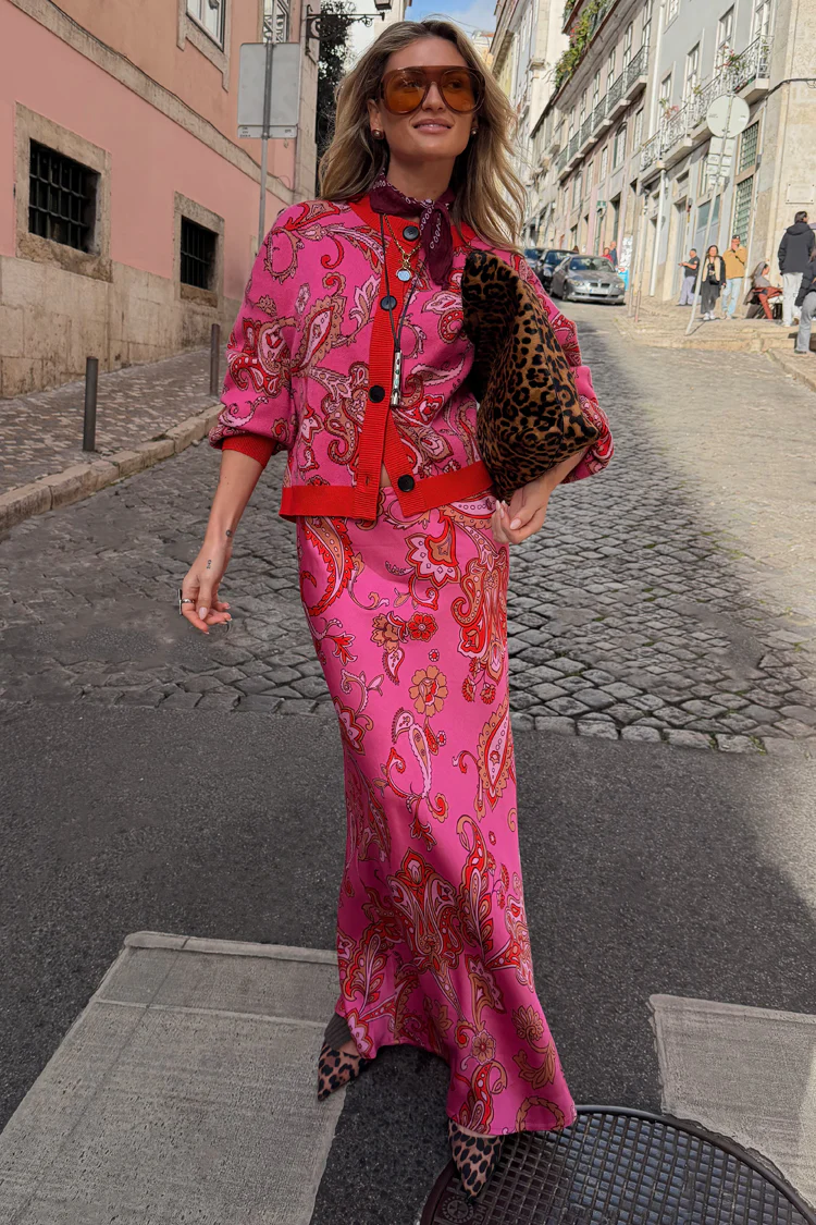 Pink Paisley Dorris Skirt - Image 9