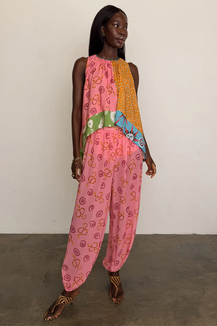 Pink Snake Balloon Trouser - Image 9