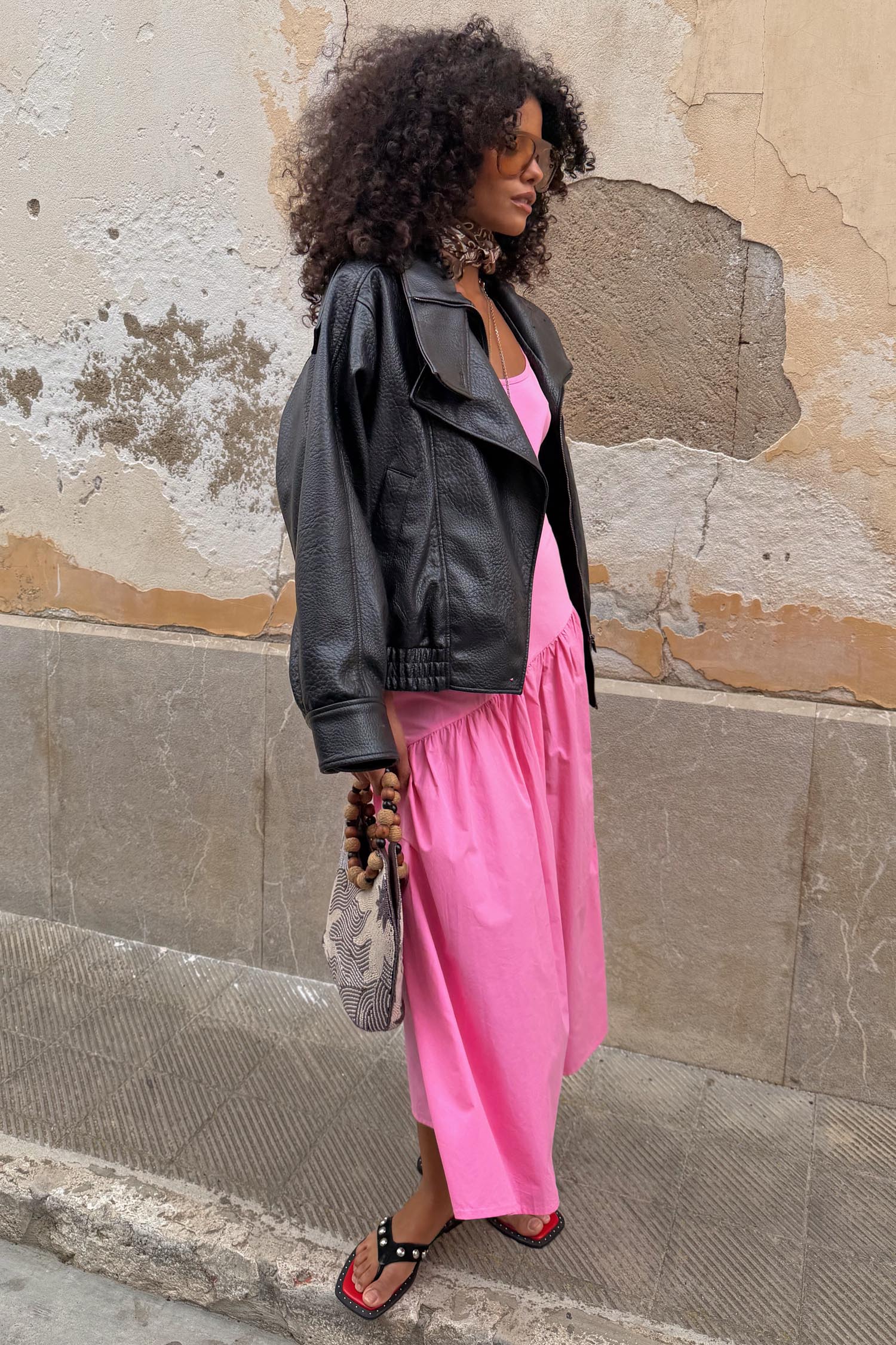 Pink Strappy Nova Dress - Image 6