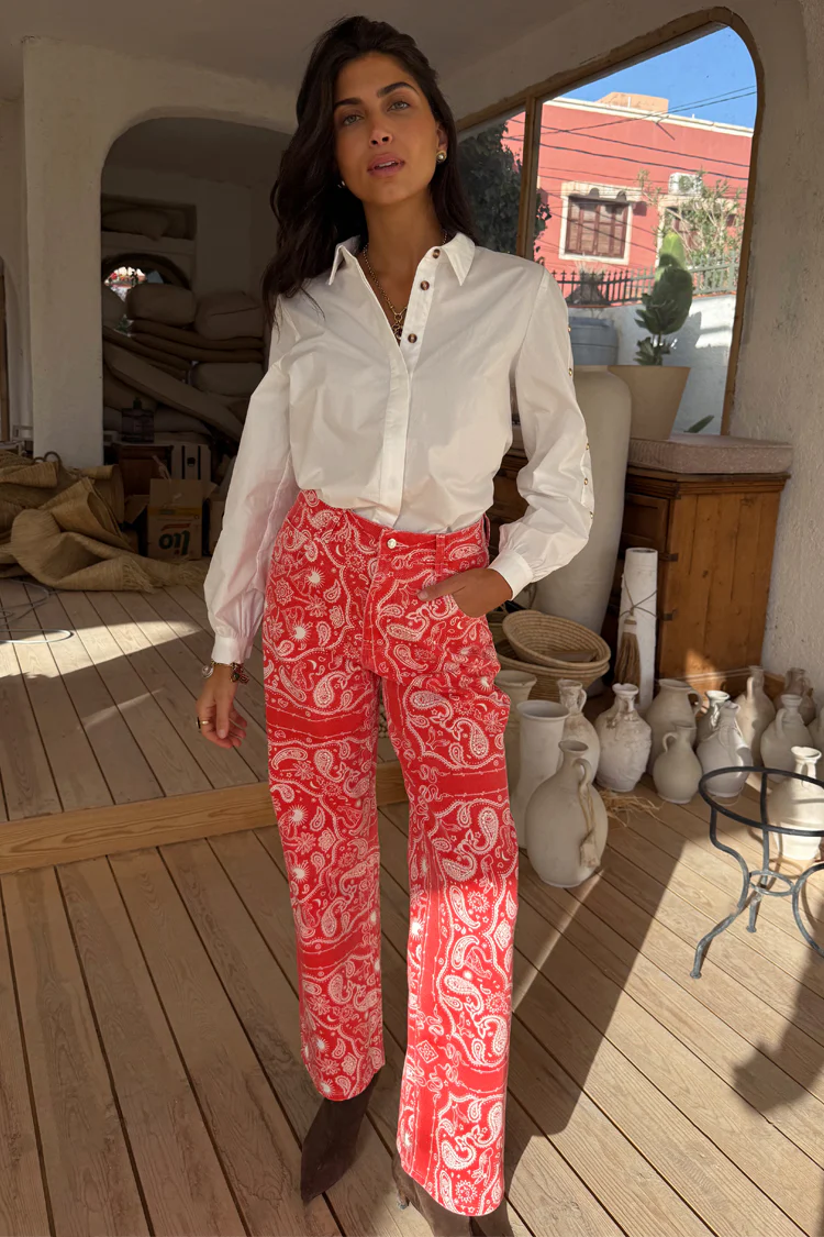 Red Bandana Jeans - Image 5