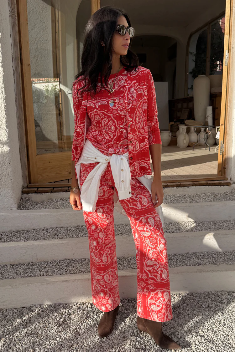 Red Bandana Jeans Petite - Image 6