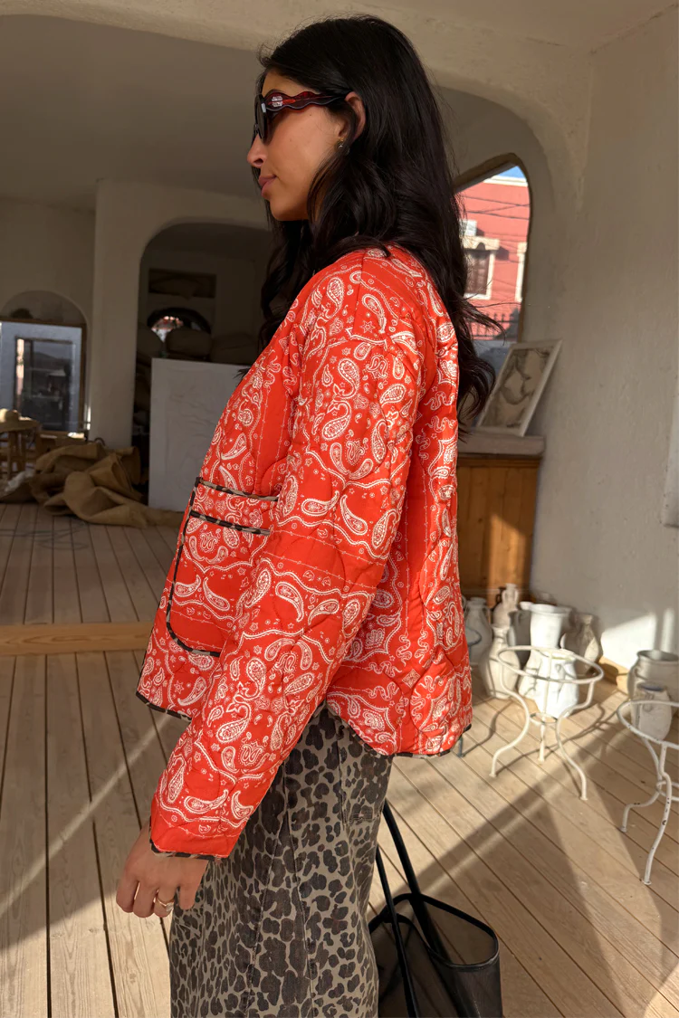 Red Bandana Reversible Jacket - Image 8