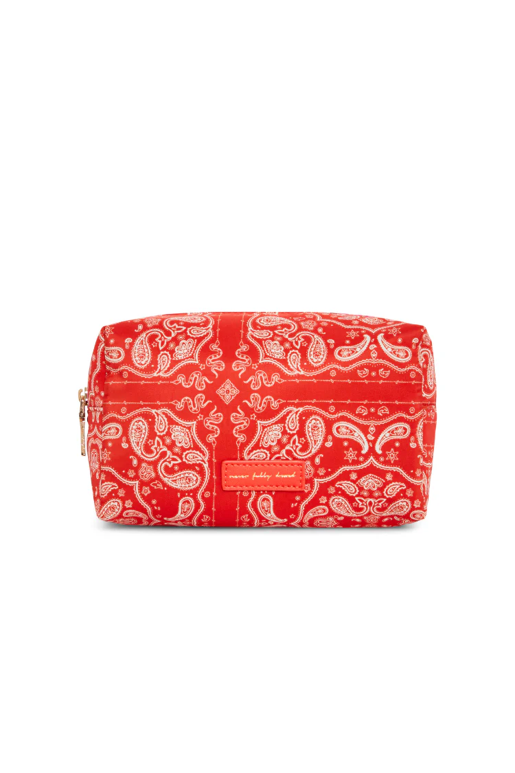 Red Bandana Reversible Make Up Bag - Image 11