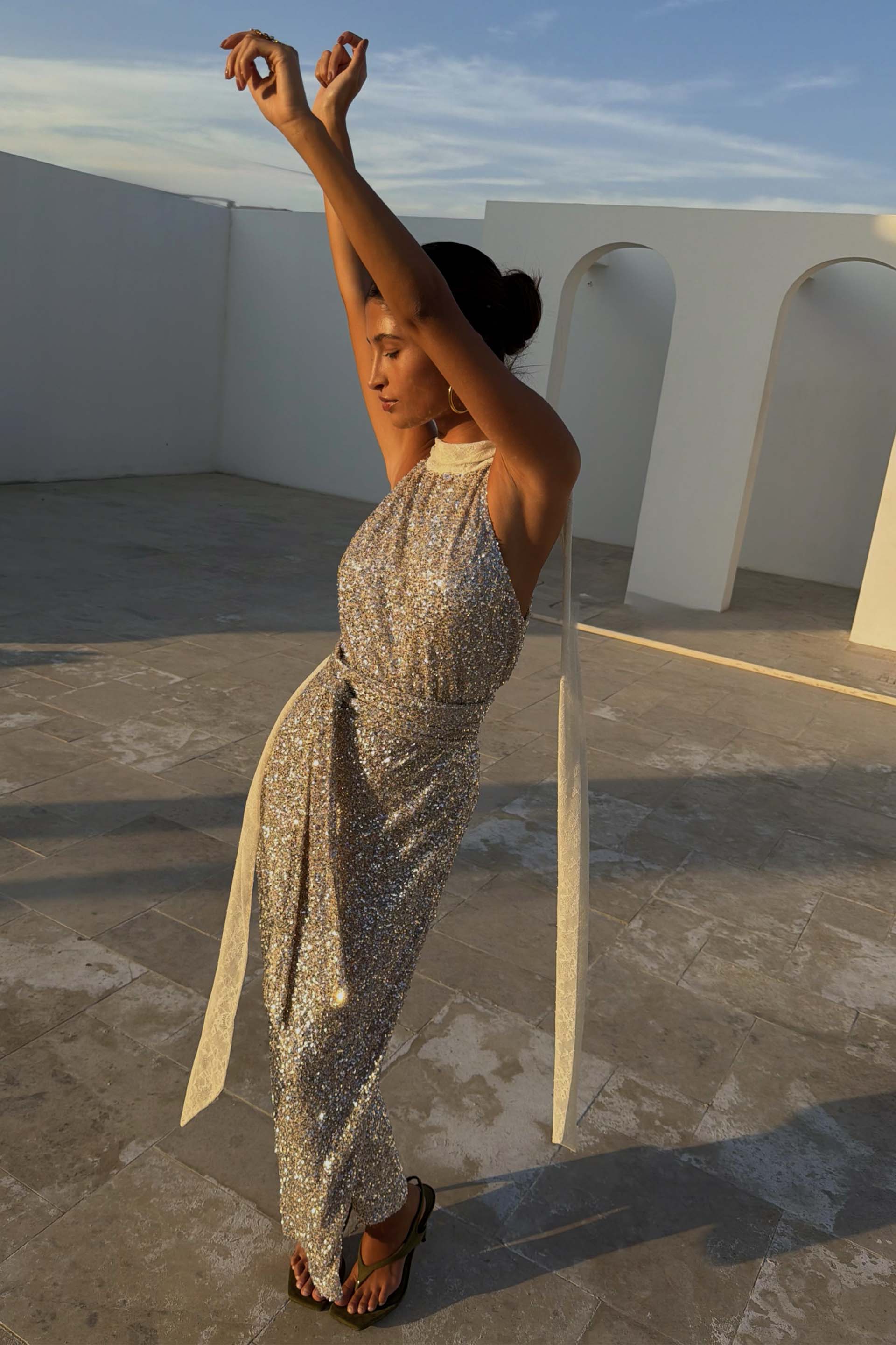 Sequin Maxi Wrap Jaspre Skirt - Image 5