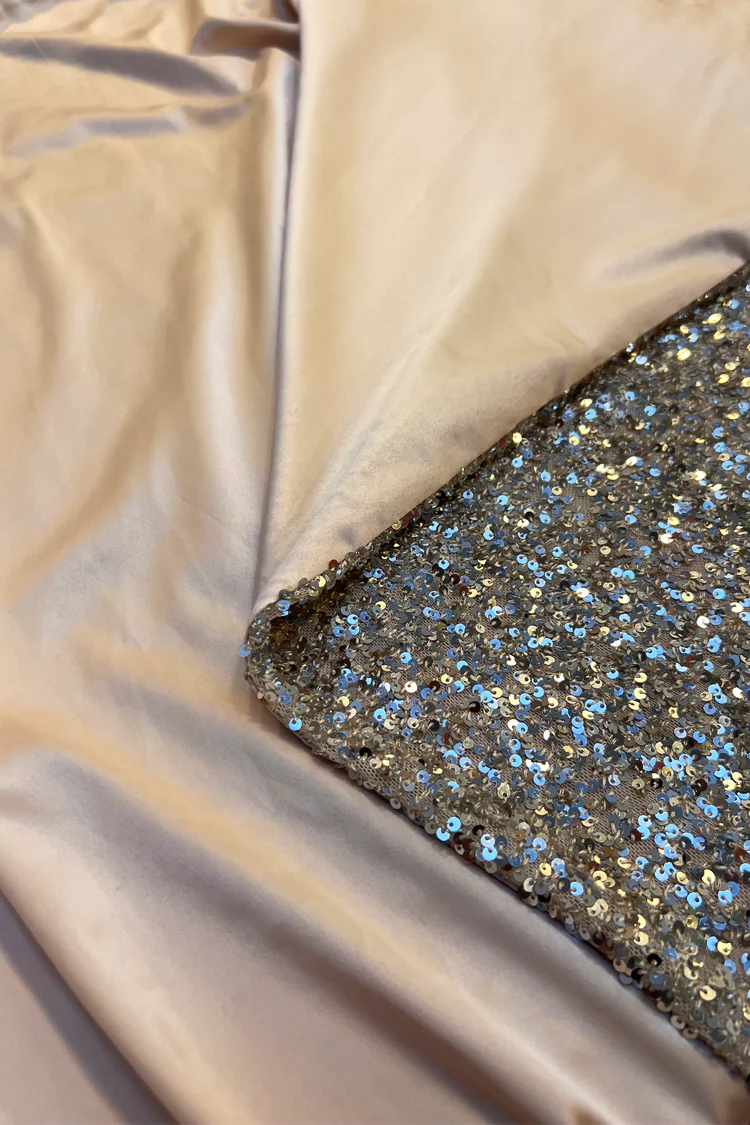 Silver Sequin Mini Jaspre Skirt - Image 11