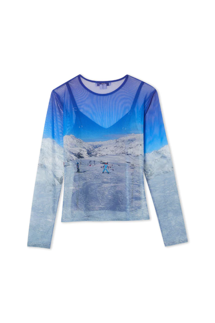 Ski Slopes Mesh Long Sleeve Top - Image 12