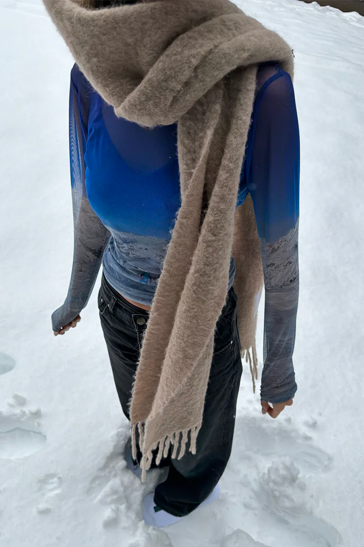 Ski Slopes Mesh Long Sleeve Top - Image 6