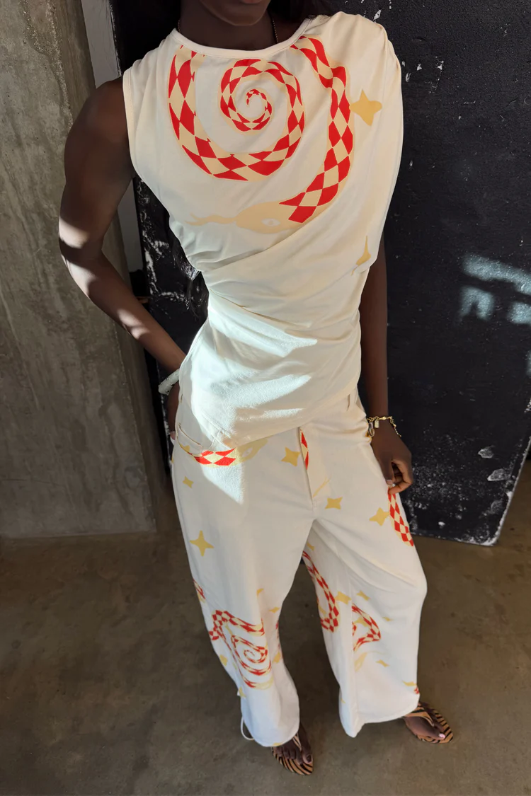 Snake Tie Side Trousers - Image 3