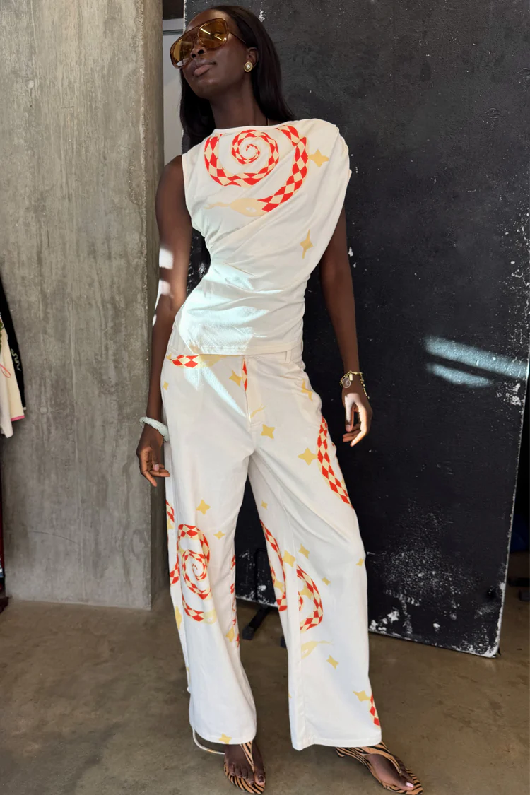 Snake Tie Side Trousers - Image 5
