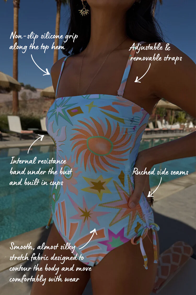 Starburst Bandeau Swimsuit - Image 11
