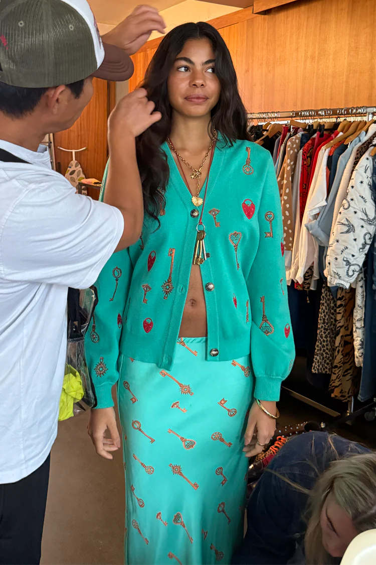 Turquoise Key Dorris Skirt - Image 7