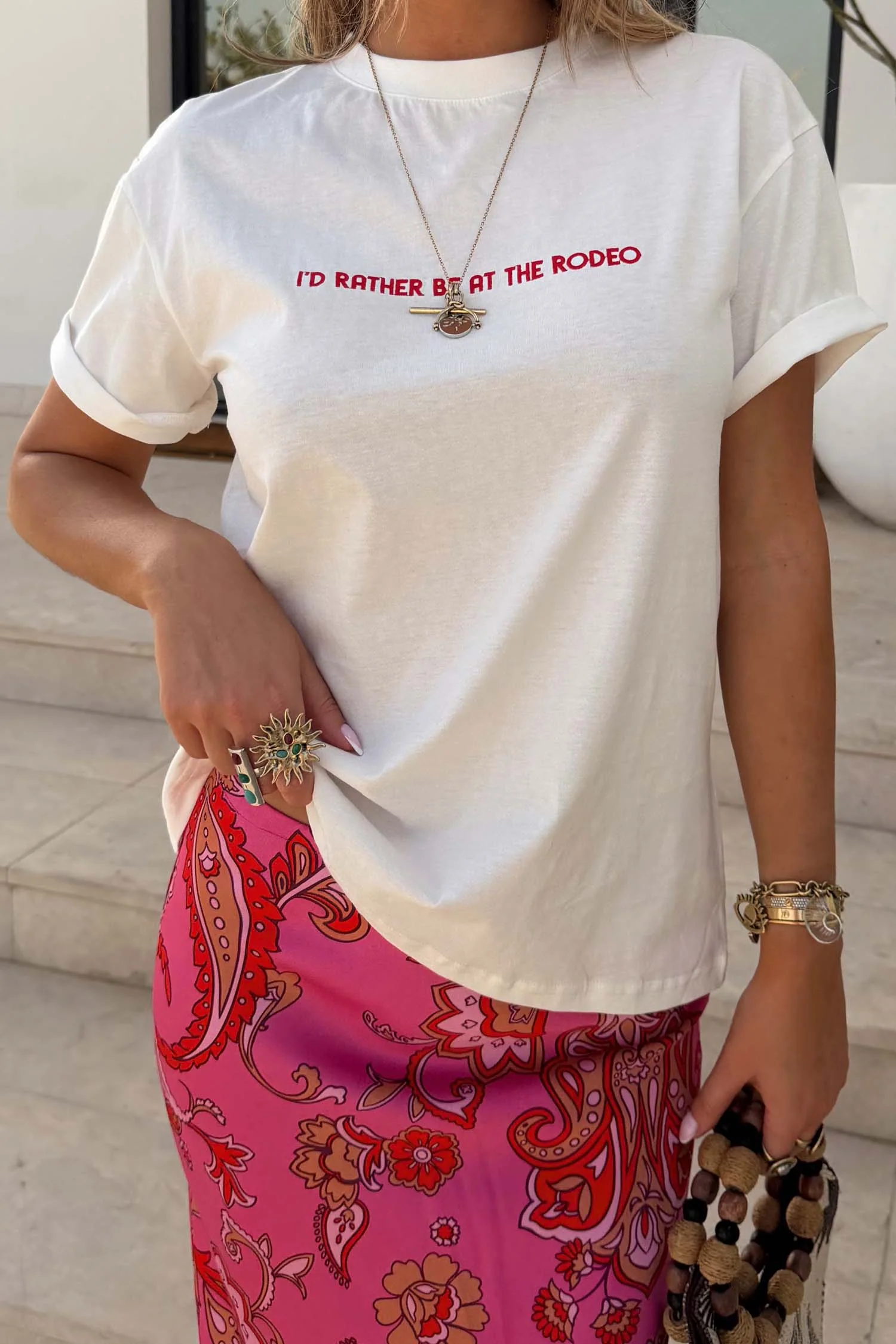 White Rodeo T-Shirt - Image 3