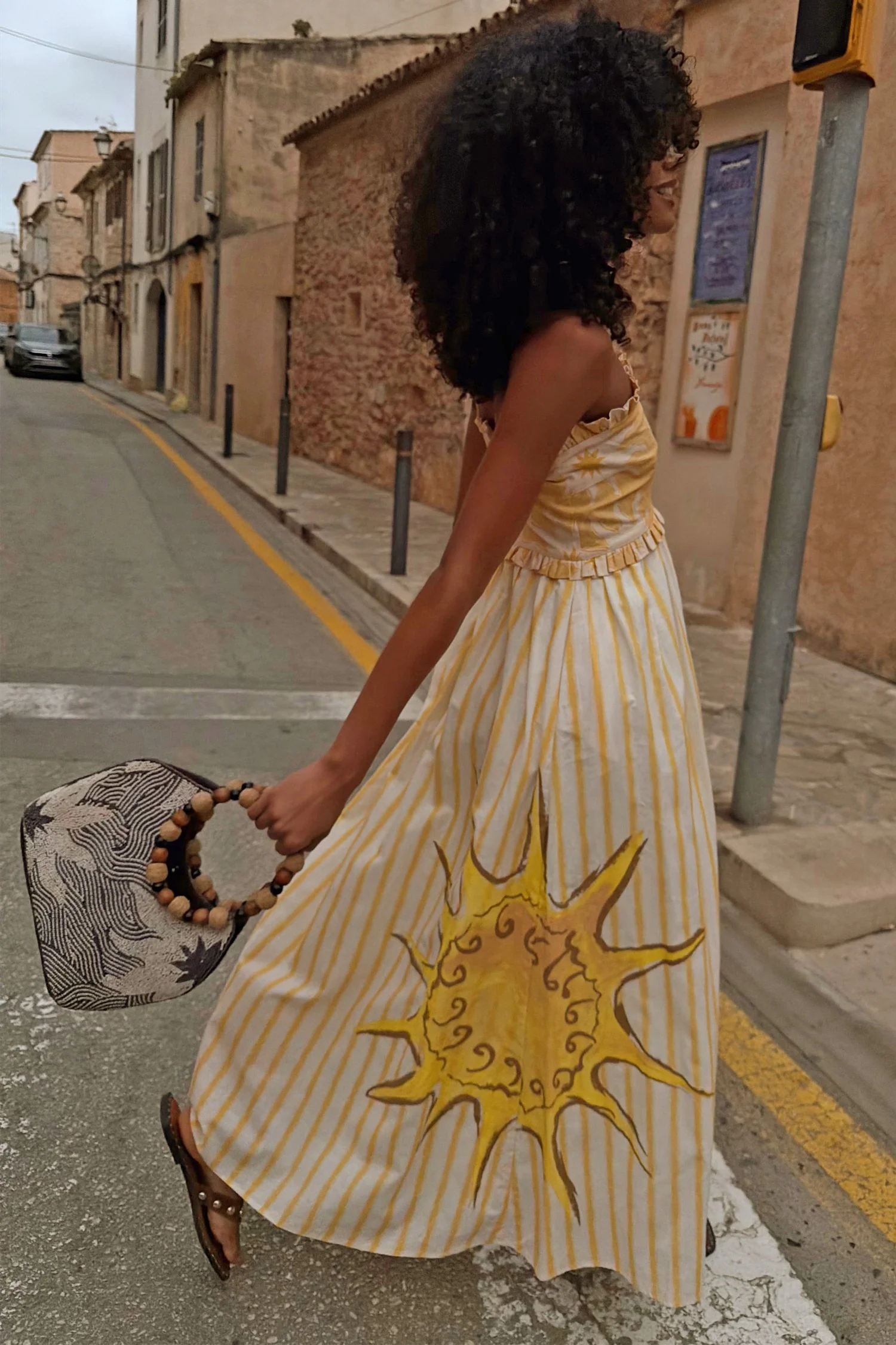 Yellow Stripe Ashley Dress - Image 4